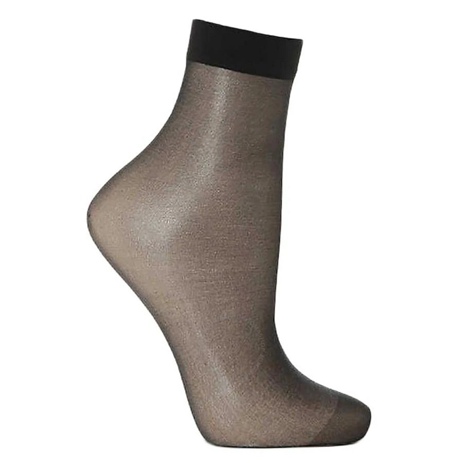 Wolford Ladies Black Nude 8 Transparent Socks 2