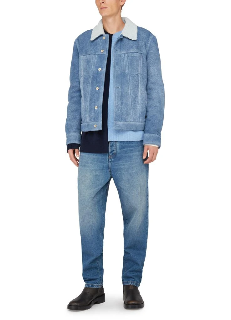 Loewe Denim jacket with shearling collar 6