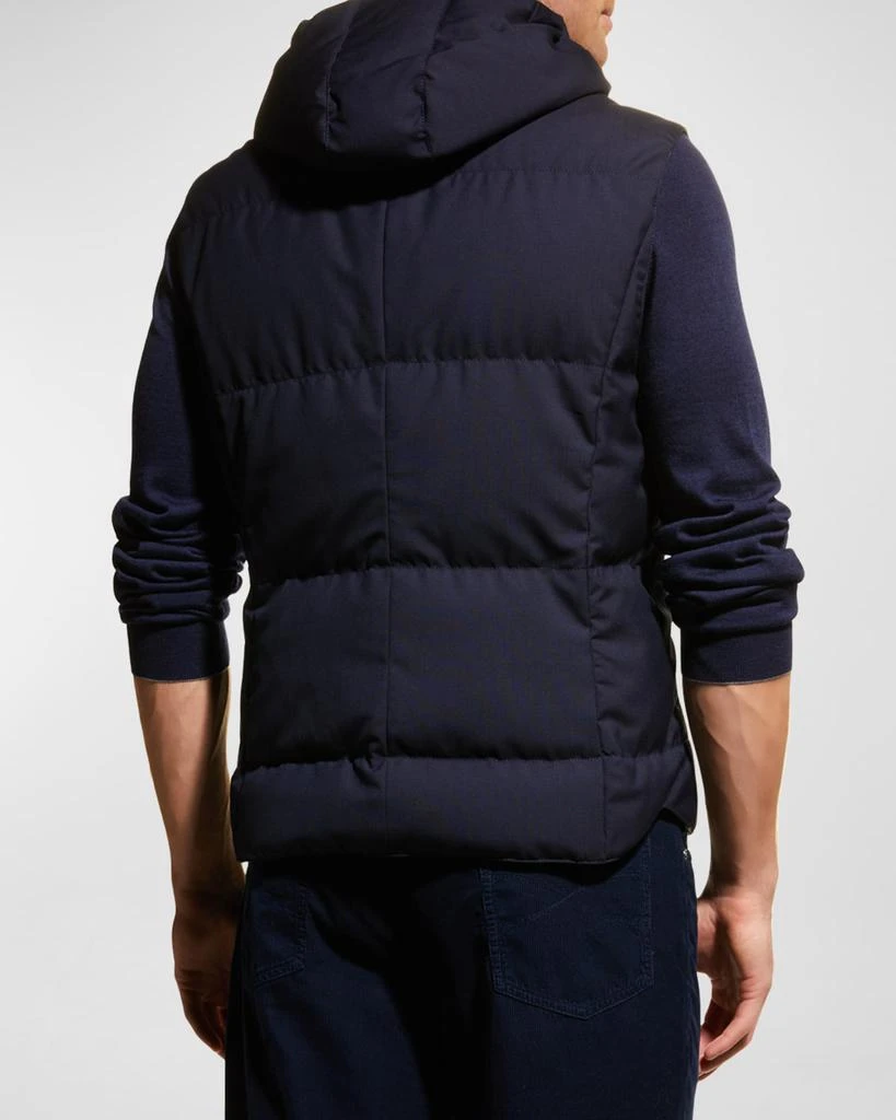 Brunello Cucinelli Men's Hooded Down Vest 5