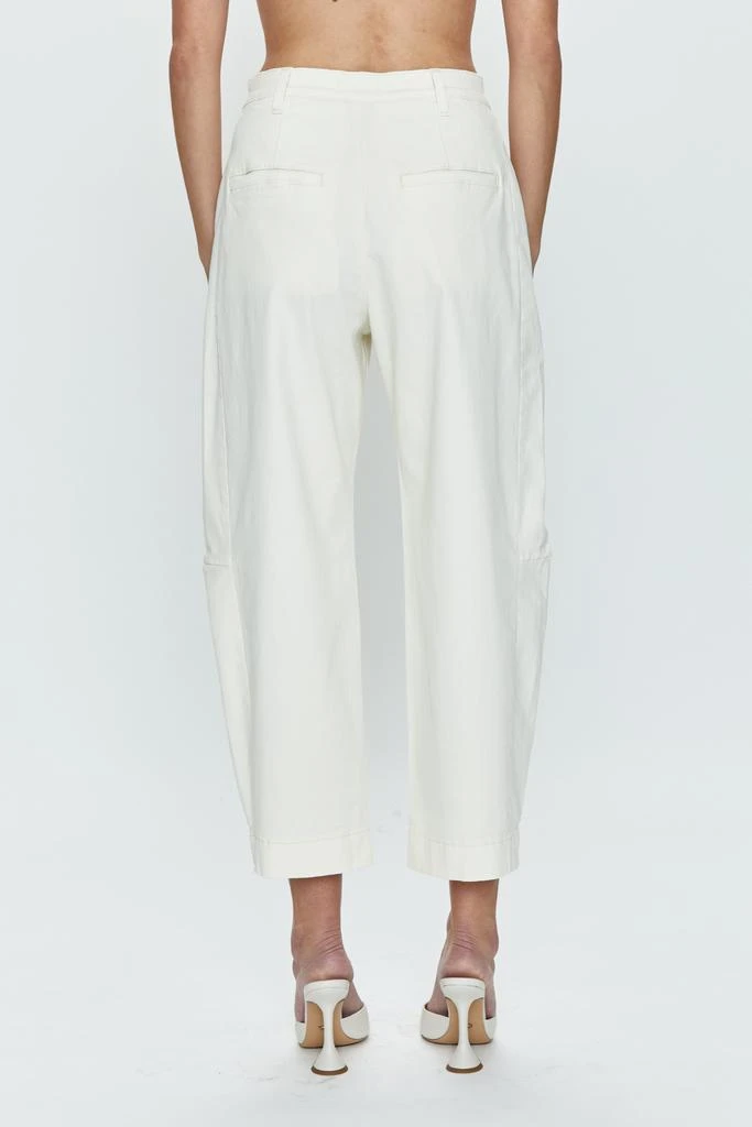 Pistola Denim Eli High Rise Arched Trouser - Eggshell 4