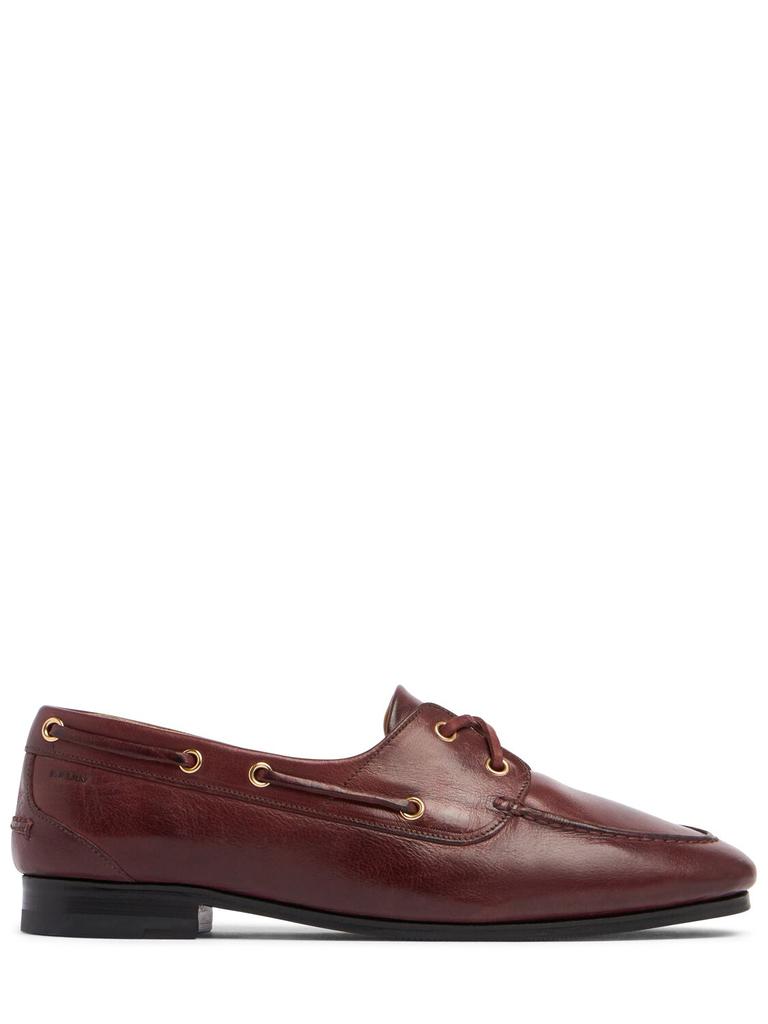 BALLY 10mm Pathy Leather Loafers