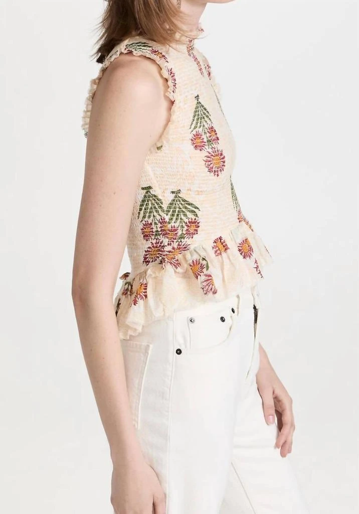 Alix of Bohemia Anjou Bijou Top In Pale Yellow 3