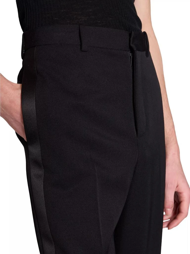 Yves Saint Laurent Highwaisted Tuxedo Pants In Grain De Poudre 6