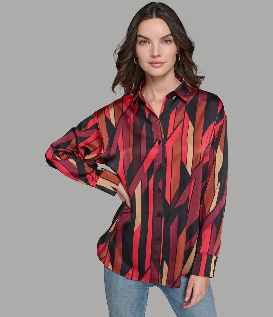 Karl Lagerfeld Paris SATIN PRINTED BLOUSE 1