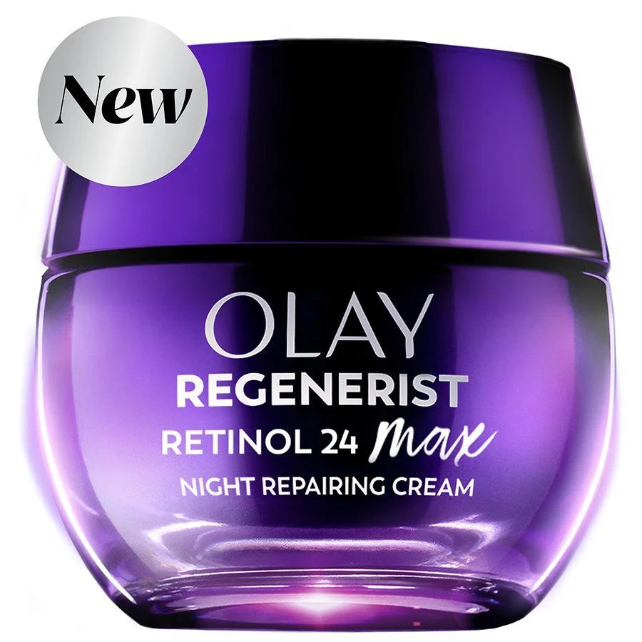 Olay Retinol 24 Max Night Moisturizing Cream with Triple Collagen Peptide Fragrance-Free