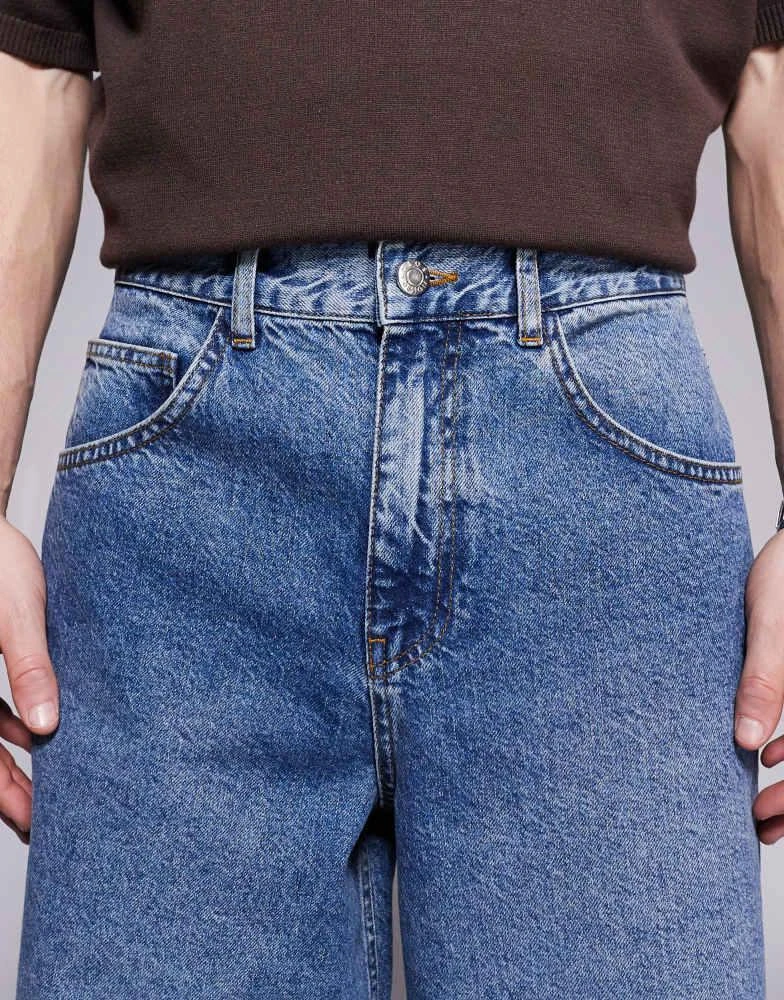 ASOS ASOS DESIGN super baggy jean in midwash blue 4