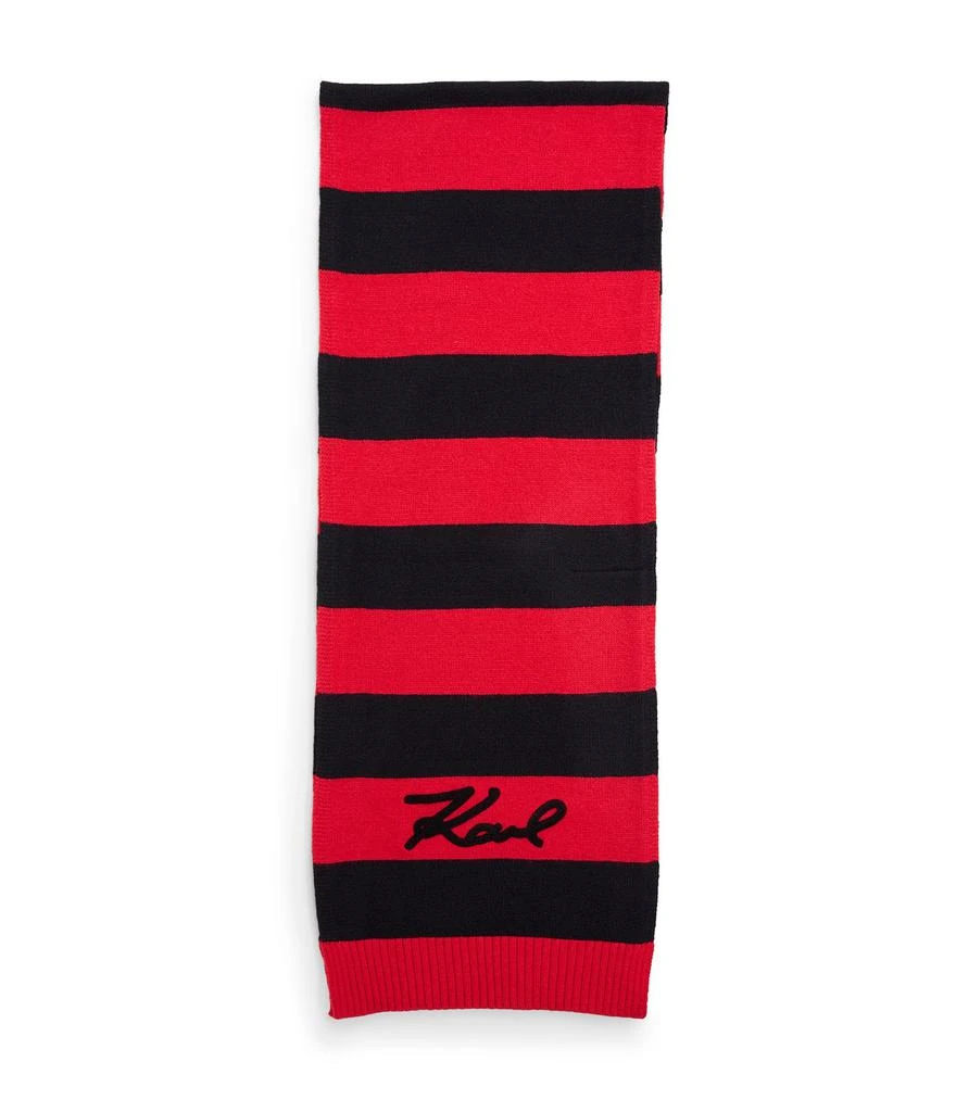 Karl Lagerfeld Paris RUGBY STRIPE SCARF 2