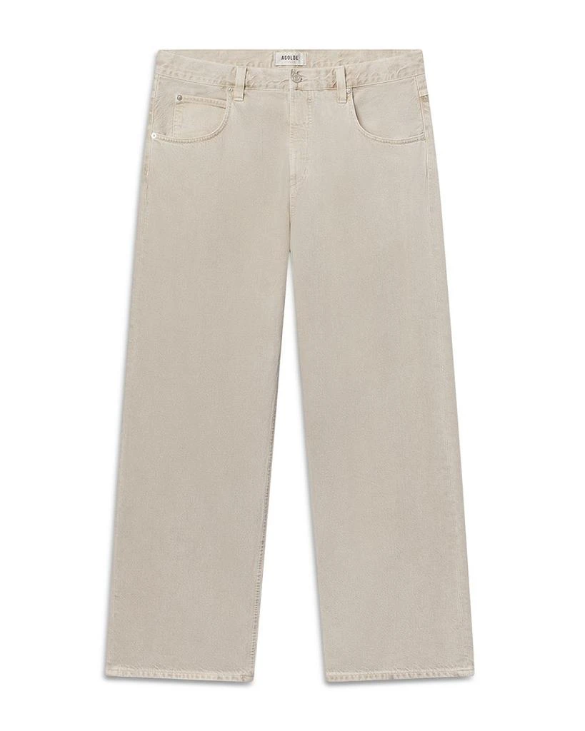 AGOLDE Fusion Relaxed Fit Wide Leg Jeans in Scone Tan 6