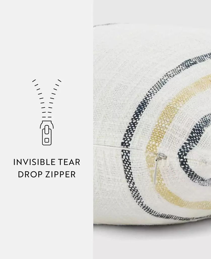 IENJOY HOME Striped Yarn Dyed Decorative Pillow, 20" x 20" 3