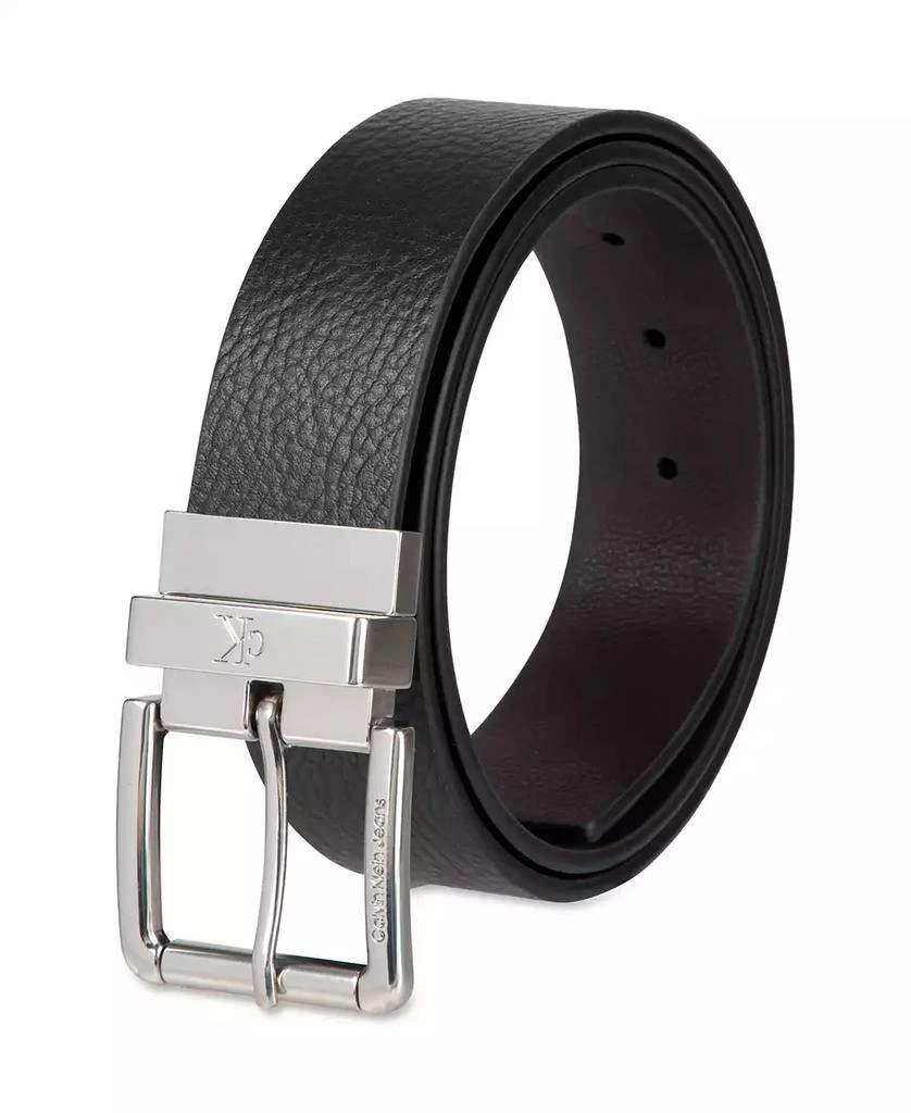 Calvin Klein Men's Pebble Grain Reversible Jean Belt 3