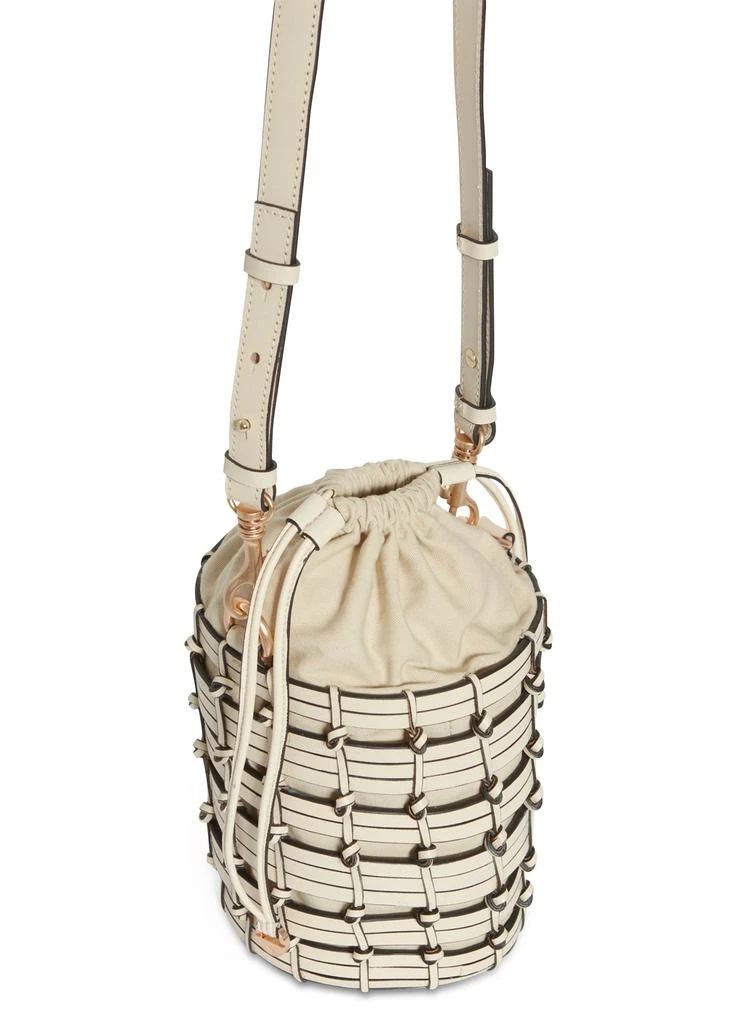 VANESSA BRUNO Small woven leather bucket bag 4