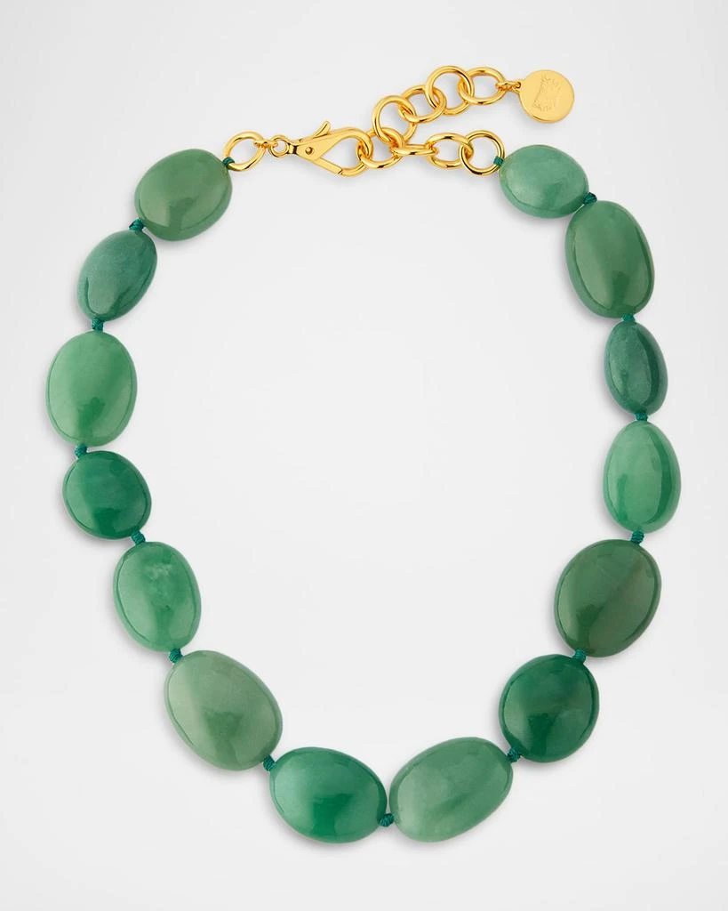NEST Jewelry Jade Aventurine Gemstone Strand Necklace