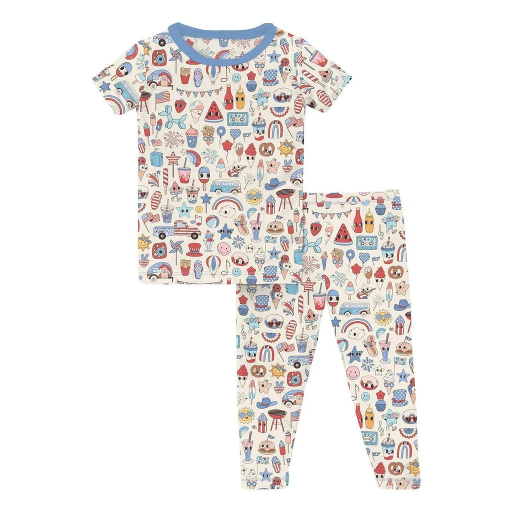 KICKEE Kickee - Short Sleeve Pajama Set 2