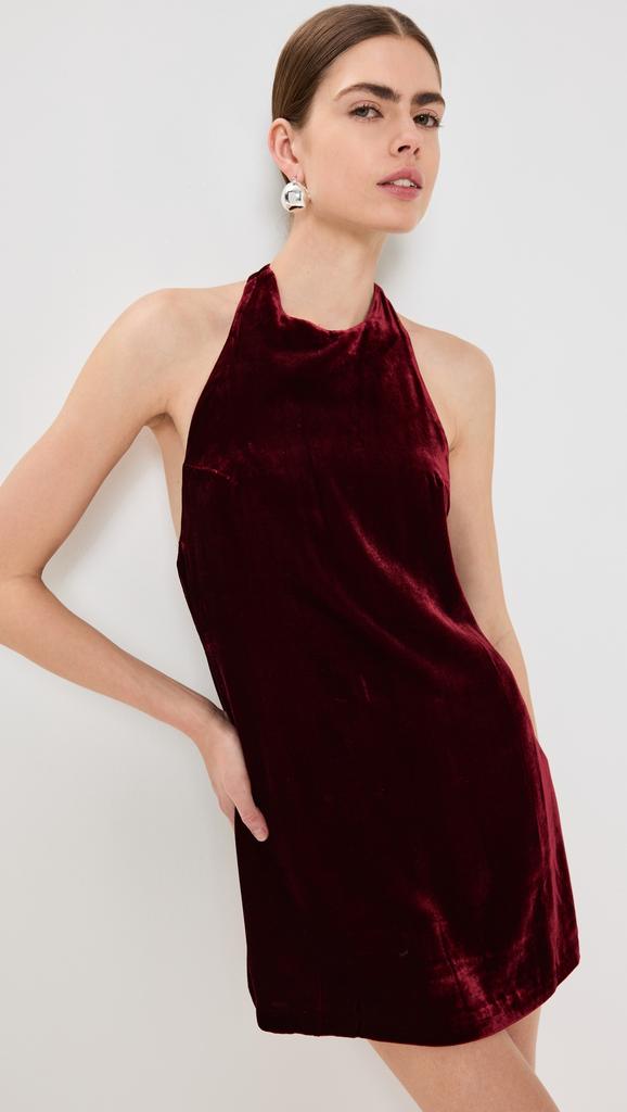 Reformation Avielle Velvet Dress