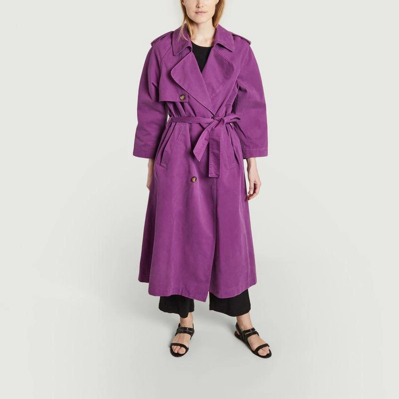 Modetrotter Swan Trench Coat Violet MODETROTTER 1