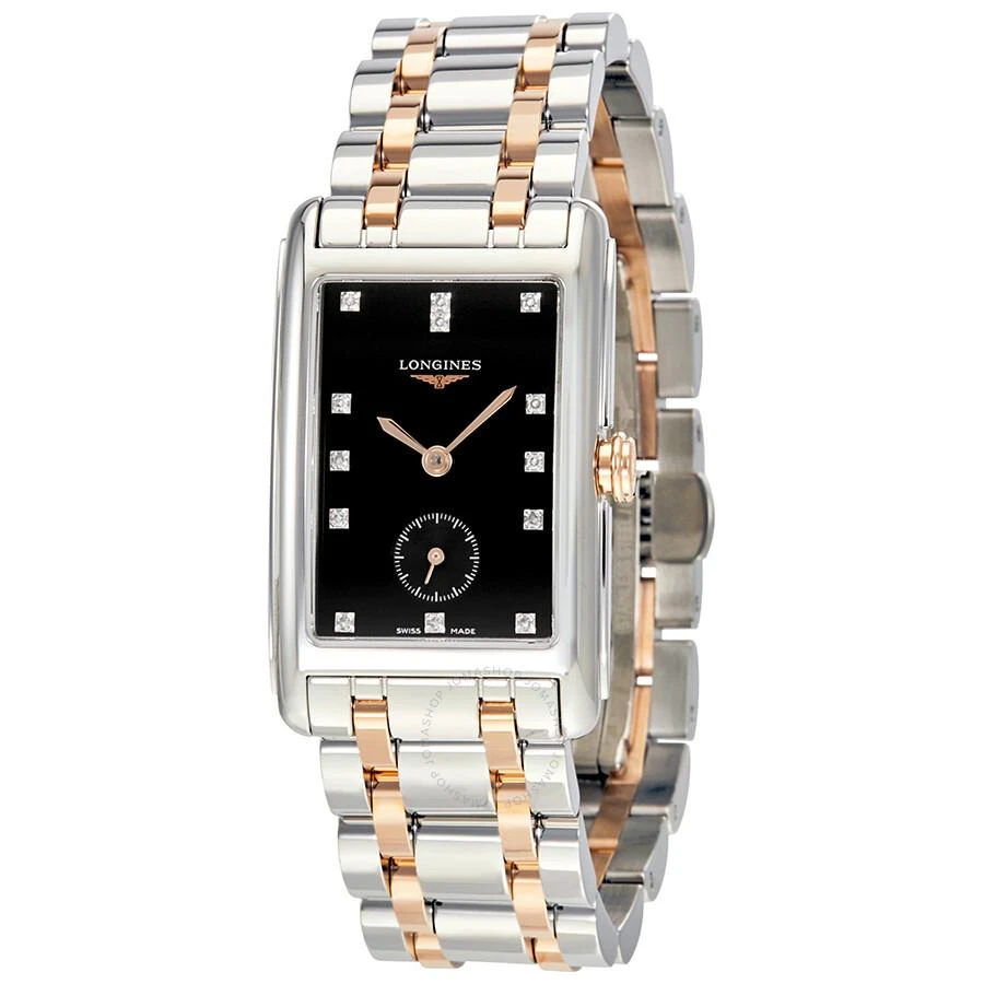 Longines DolceVita Black Dial Diamond Ladies Watch L5.512.5.57.7 1