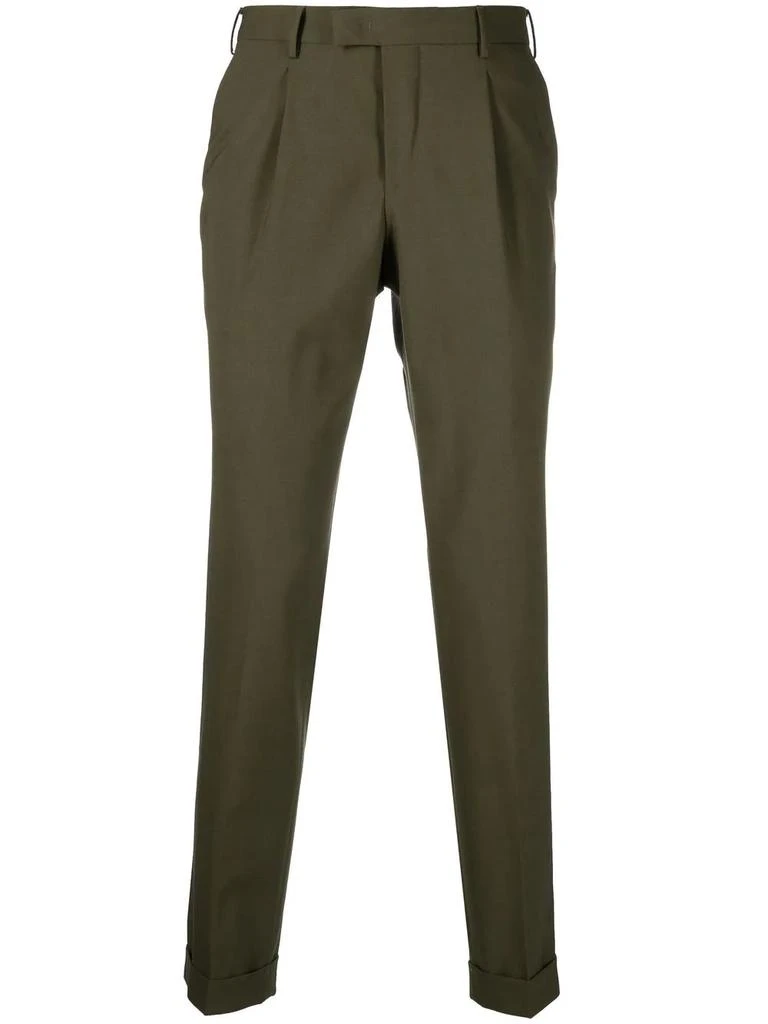 Pt01 tapered tailored trousers - men -  -  - Green 1