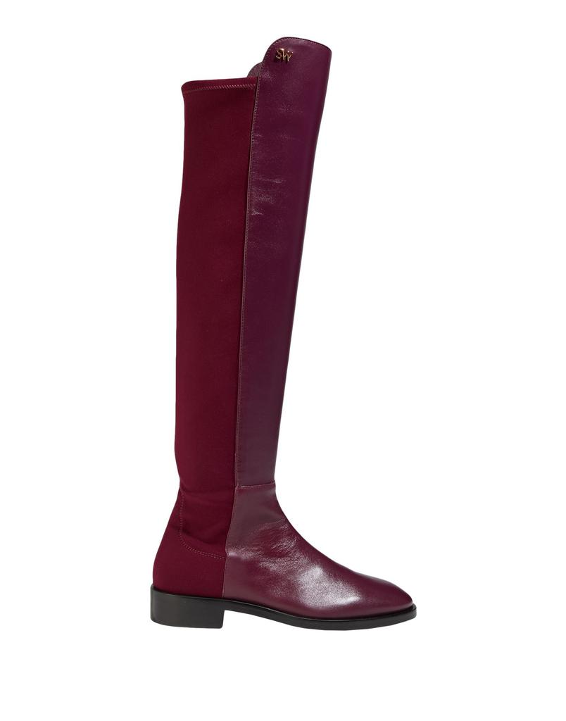 Stuart Weitzman Parton Boots Leather shops Burgundy 7.5