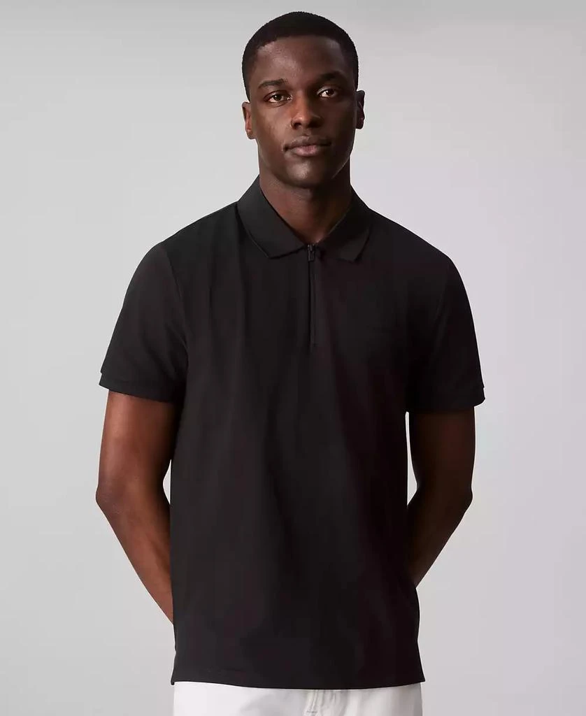 Calvin Klein Men's Athletic Tech Zip Polo Shirt 1