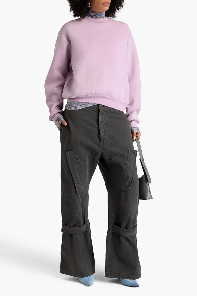 Acne Studios Cotton-blend fleece sweatshirt 2