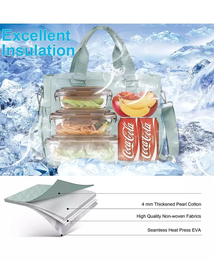 BATFOX 16L Large Capacity Portable Insulated Lunch Bag For Camping, Climbing, Hiking, Sports 4