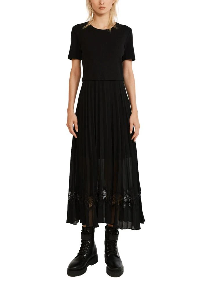Claudie Pierlot Teli bi-material midi dress 2