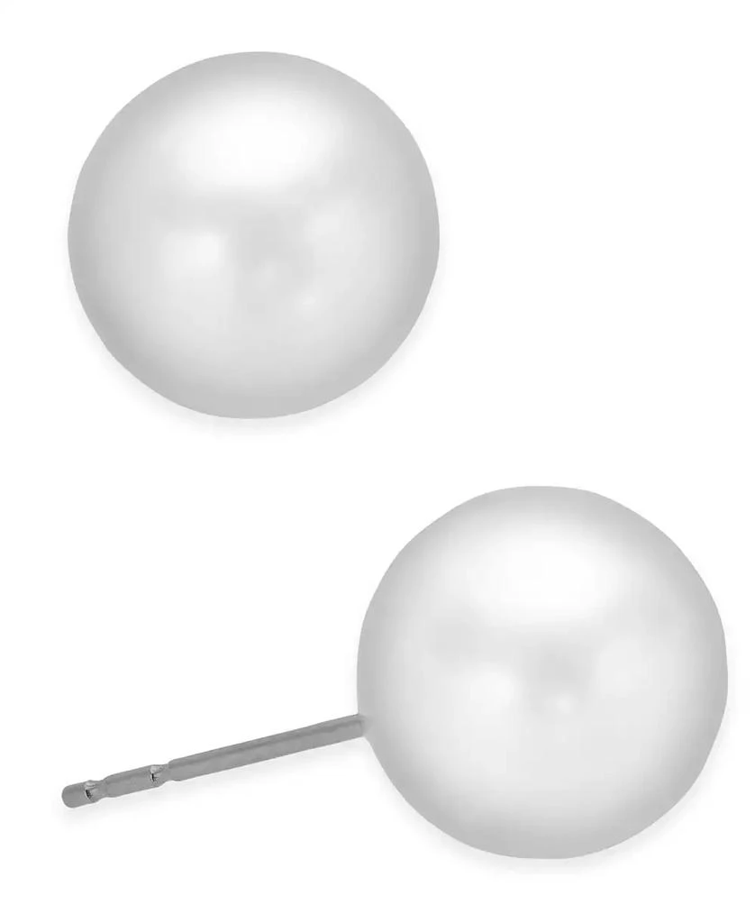 Belle de Mer Pearl Earrings, 14k Gold Cultured Freshwater Pearl Stud Earrings (9mm) 3