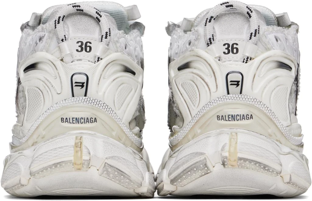 Balenciaga White & Black Runner Gradient Sneakers 2