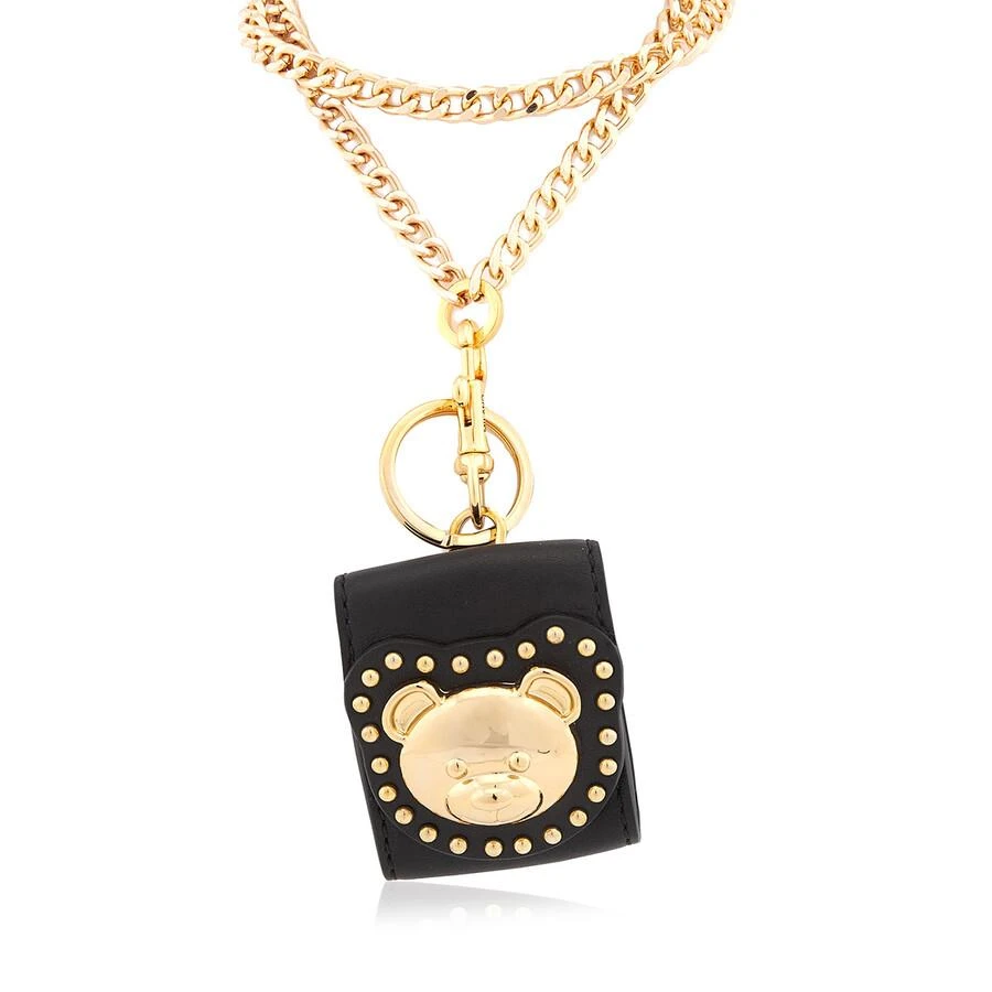 Moschino Black Studded Teddy Airpods Case