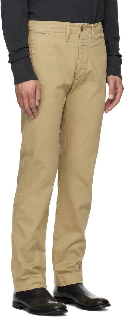 RRL Beige Officer's Chino Trousers 2