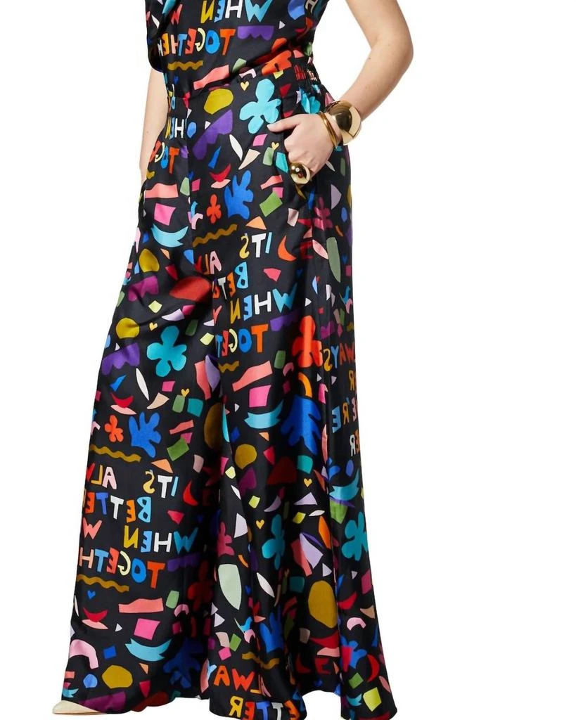 Careste Careste - Eloise Silk Free-flowing Palazzo Style Pant 2