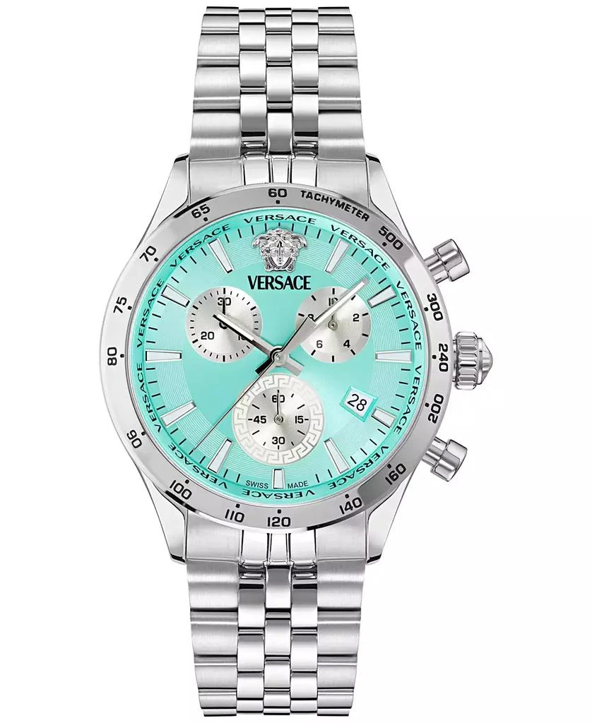 Versace Unisex Swiss Chronograph Hellenyium Stainless Steel