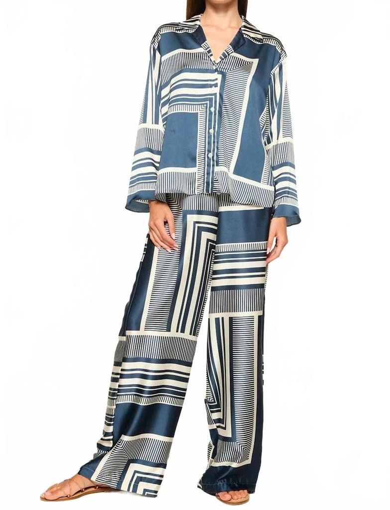 MISA Reshma Pants In Linear Geo 1