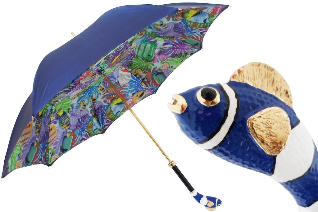 PASOTTI Pasotti Women Blue Fish Awesome Umbrella
