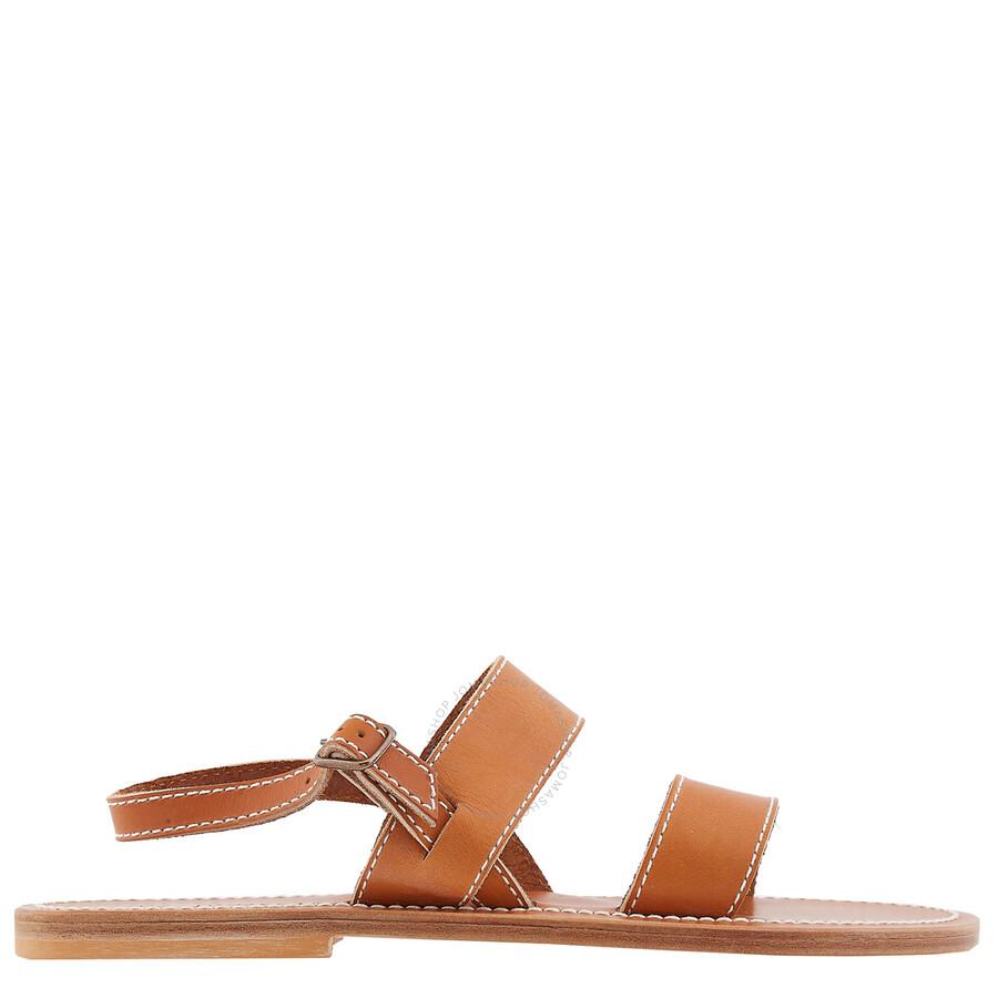 K. Jacques Barigoule Leather Flat Sandals