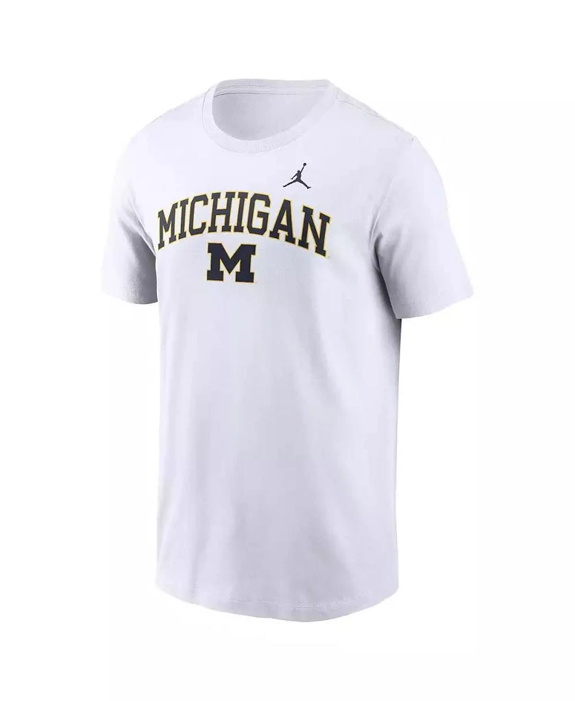 Jordan Men's White Michigan Wolverines Blitz 2-Hit T-Shirt 2