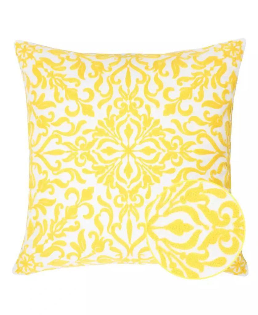 Homey Cozy Victoria Cotton Decorative Pillow, 20" x 20" 8