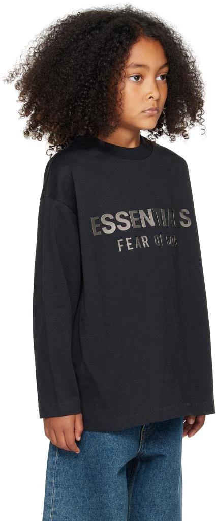 Essentials Kids Black Classic Long Sleeve T-shirt 2