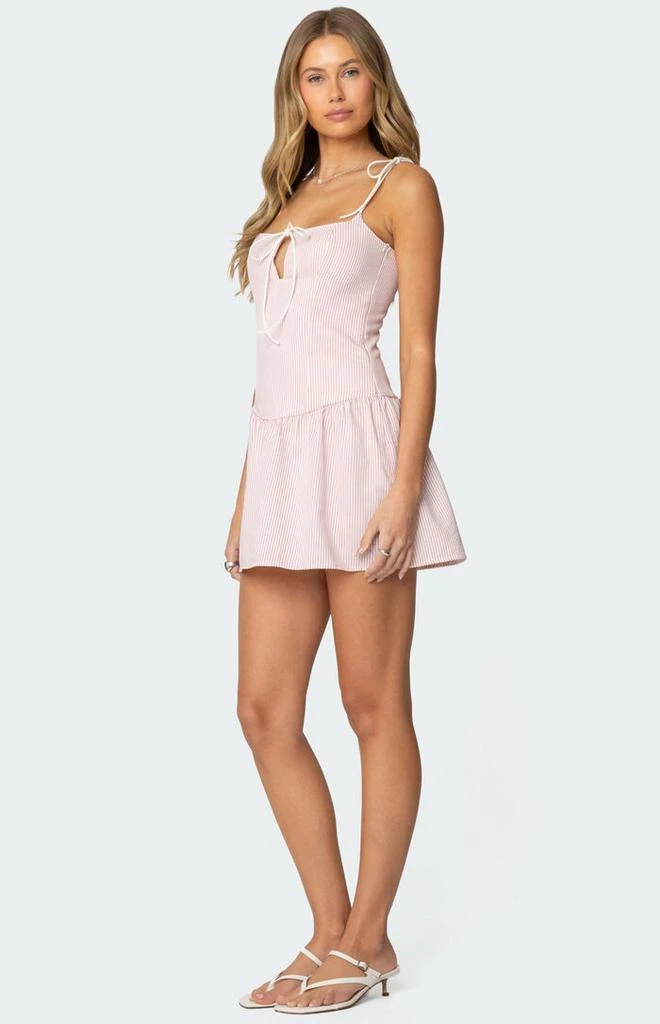 Edikted Cordelia Striped Mini Dress 2