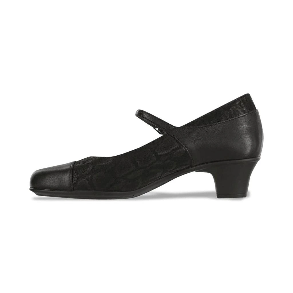 SAS Isabel Mary Jane Shoes - Medium In Black/snake 2