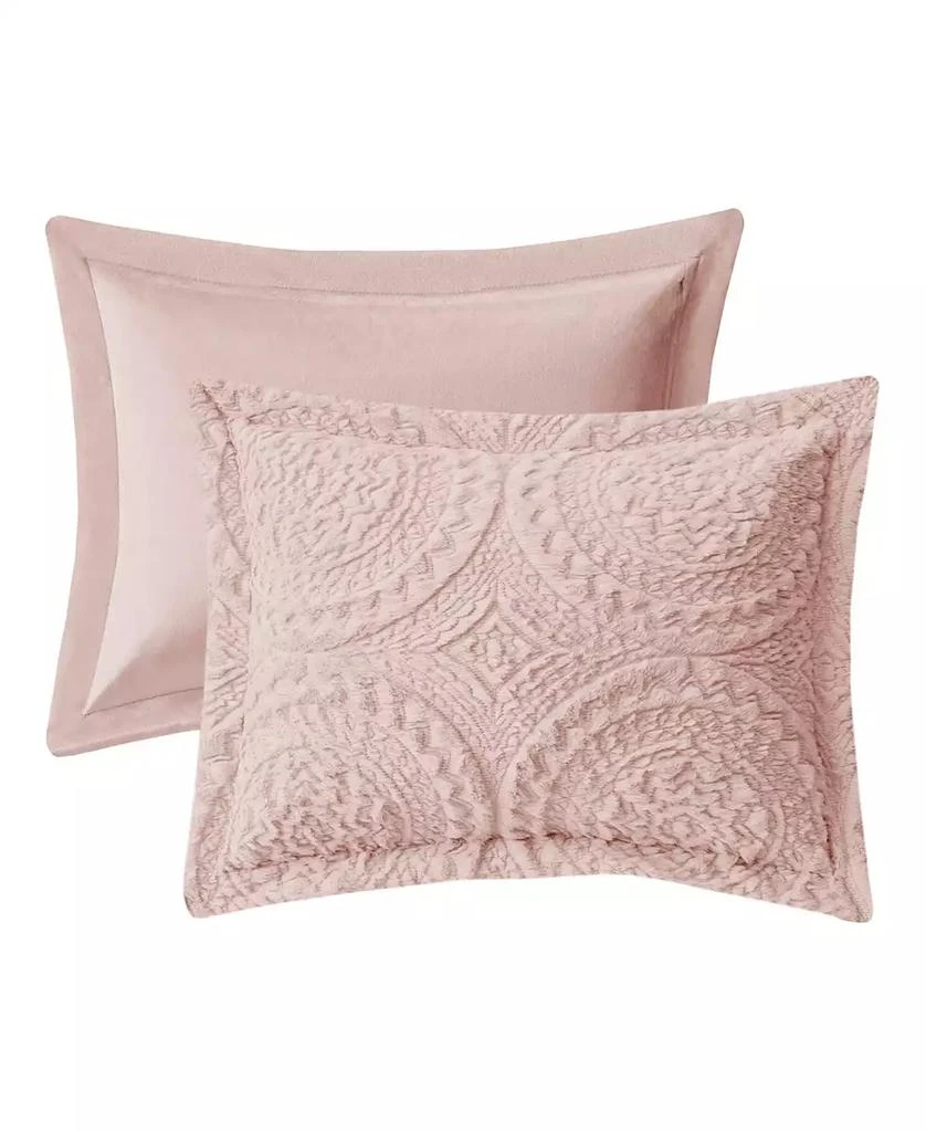 Macy's Arya Embroidered Medallion Faux Fur 3-Pc. Comforter Set 35