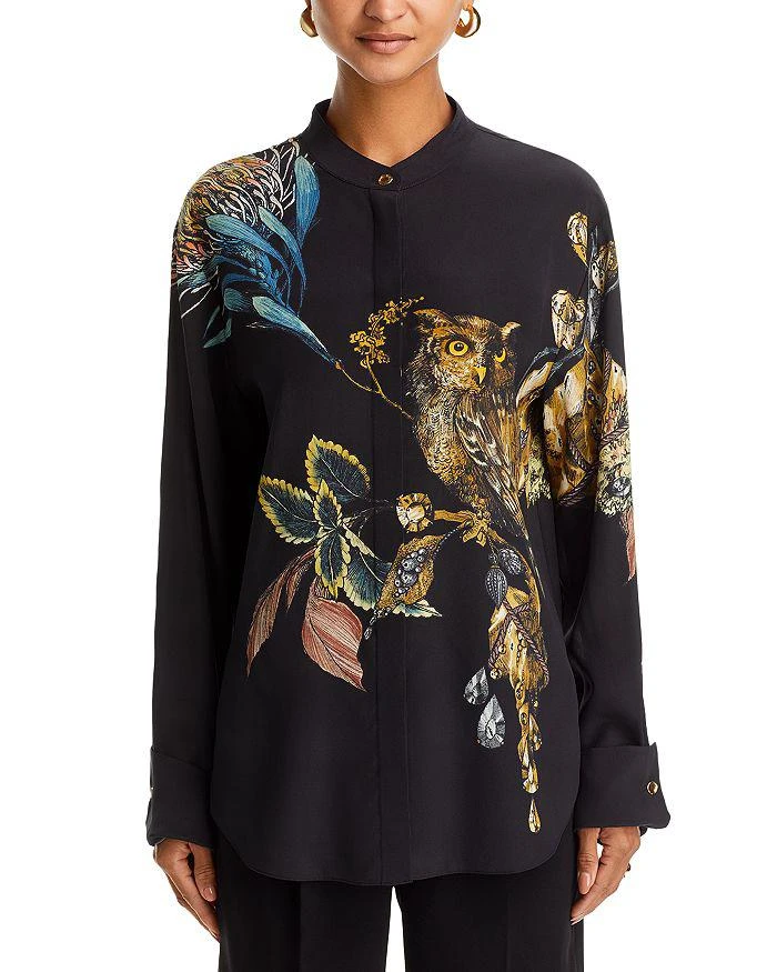 Jason Wu Forest Floral Silk Blouse 6