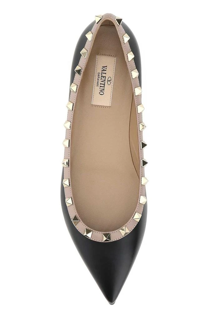 Valentino Valentino Garavani Rockstud Pointed Toe Flat Shoes 3