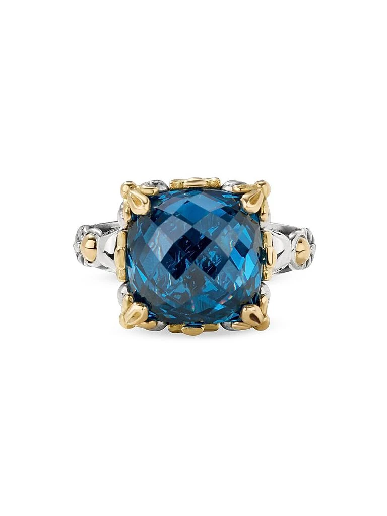 Konstantino Anthos Sterling Silver, 18K Yellow Gold & Blue Spinel Ring 3