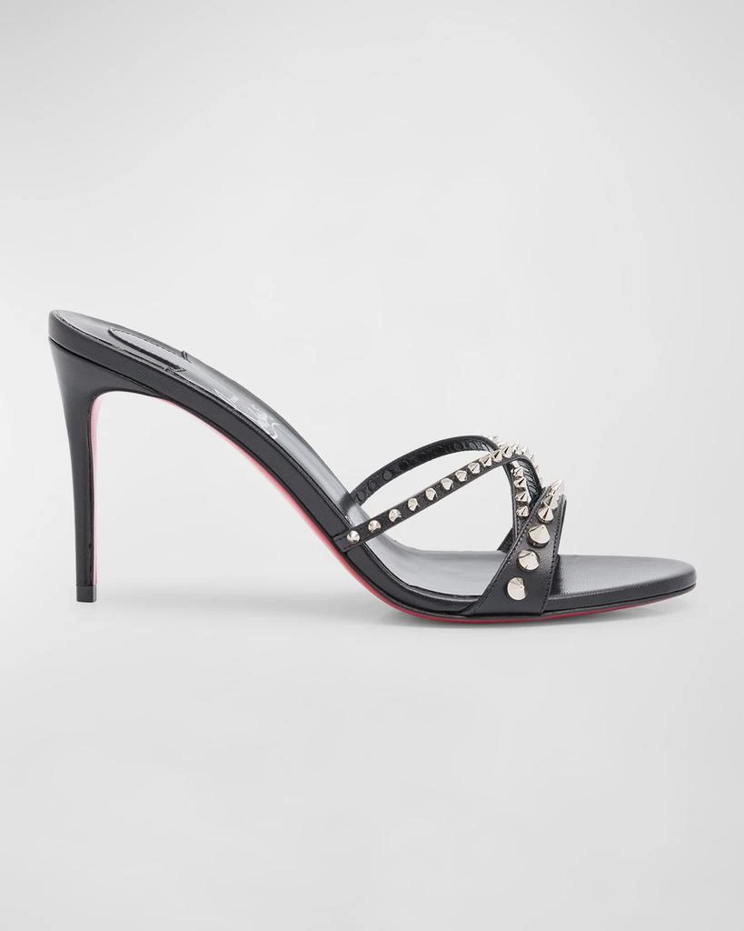 Christian Louboutin Tatoosh Spikes Red Sole Slide Sandals 1