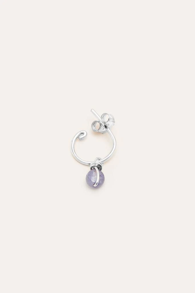 预计3周后发货 YAY Paris Mini Créoles Stella - Tanzanite - Argent 4