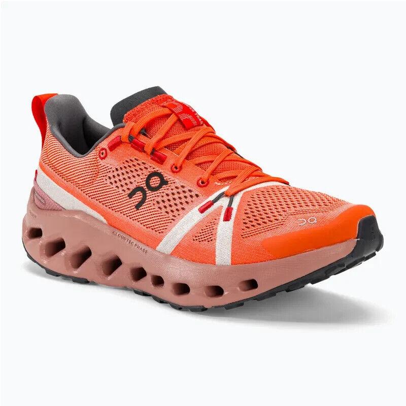 On On Cloudsurfer 3ME10112150 Men's US 13 Flame Dustrose Trail Running Shoes TF2805