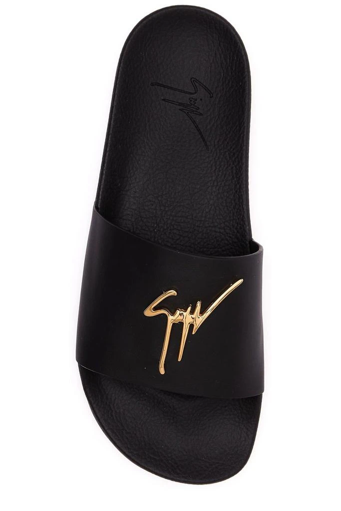 Giuseppe Zanotti Giuseppe Zanotti Brett Logo Plaque Slides 4