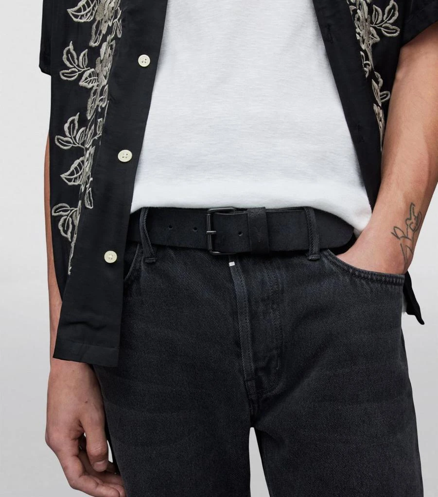ALL SAINTS Buffalo Leather Dunston Belt 2