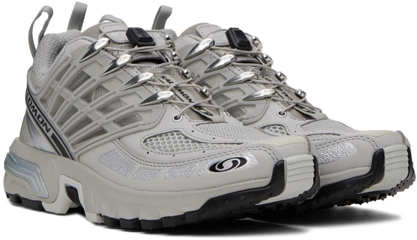 Salomon Gray & Silver Acs Pro Sneakers 4